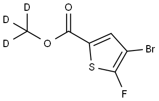 methyl-d3 4-bromo-5-fluorothiophene-2-carboxylate 结构式