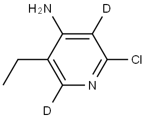 2-chloro-5-ethylpyridin-3,6-d2-4-amine Structure