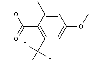Methyl 4-methoxy-2-methyl-6-(trifluoromethyl)benzoate,2807494-77-3,结构式