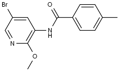 N-(5-Bromo-2-methoxy-3-pyridinyl)-4-methylbenzamide,2810730-89-1,结构式
