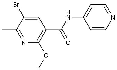 5-Bromo-2-methoxy-6-methyl-N-4-pyridinyl-3-pyridinecarboxamide|