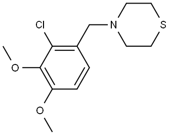 4-[(2-Chloro-3,4-dimethoxyphenyl)methyl]thiomorpholine 结构式