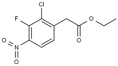 2-氯-3-氟-4-硝基苯乙酸乙酯,2814821-01-5,结构式