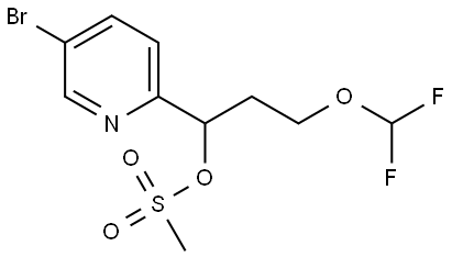 1-(5-Bromopyridin-2-yl)-3-(difluoromethoxy)propyl methanesulfonate Struktur