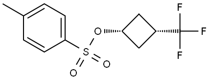 (1s,3s)-3-(trifluoromethyl)cyclobutyl 4-methylbenzenesulfonate 结构式