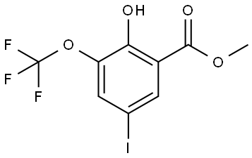 Methyl 2-hydroxy-5-iodo-3-(trifluoromethoxy)benzoate,2817989-47-0,结构式
