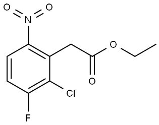 ethyl 2-chloro-3-fluoro-6-nitrophenylacetate Structure