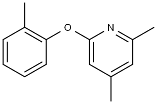 2,4-Dimethyl-6-(2-methylphenoxy)pyridine Structure