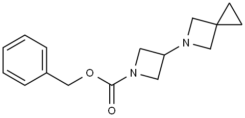 benzyl 3-(5-azaspiro[2.3]hexan-5-yl)azetidine-1-carboxylate 结构式