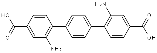 3-amino-4-[4-(2-amino-4-carboxyphenyl)phenyl]benzoic acid Structure