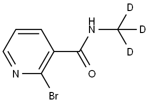 2-bromo-N-(methyl-d3)nicotinamide,2826916-21-4,结构式