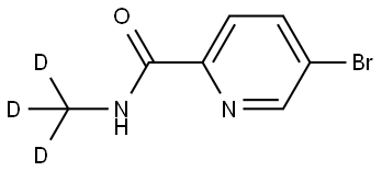 5-bromo-N-(methyl-d3)picolinamide Structure