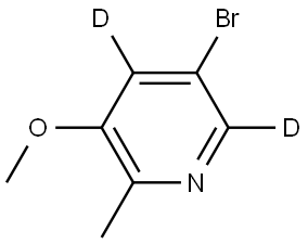 5-bromo-3-methoxy-2-methylpyridine-4,6-d2 Structure