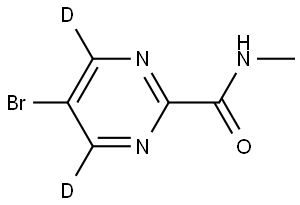 5-bromo-N-methylpyrimidine-4,6-d2-2-carboxamide Structure