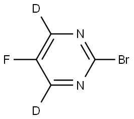 2-bromo-5-fluoropyrimidine-4,6-d2 Structure