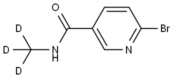 6-bromo-N-(methyl-d3)nicotinamide Structure