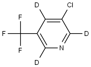3-chloro-5-(trifluoromethyl)pyridine-2,4,6-d3 Structure
