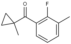 (2-fluoro-3-methylphenyl)(1-methylcyclopropyl)methanone Structure