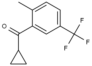 Cyclopropyl[2-methyl-5-(trifluoromethyl)phenyl]methanone Structure