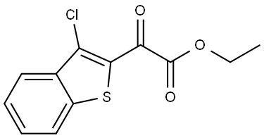 Ethyl 3-chloro-α-oxobenzo[b]thiophene-2-acetate Structure