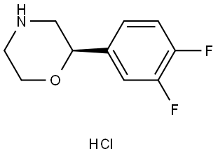 (R)-2-(3,4-difluorophenyl)morpholine hydrochloride,2831871-35-1,结构式