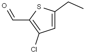 3-chloro-5-ethylthiophene-2-carbaldehyde Struktur