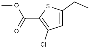 methyl 3-chloro-5-ethylthiophene-2-carboxylate Structure