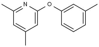 2,4-Dimethyl-6-(3-methylphenoxy)pyridine Structure