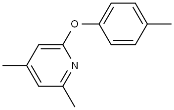 2,4-Dimethyl-6-(4-methylphenoxy)pyridine Structure