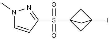 3-[(3-Iodobicyclo[1.1.1]pent-1-yl)sulfonyl]-1-methyl-1H-pyrazole Structure