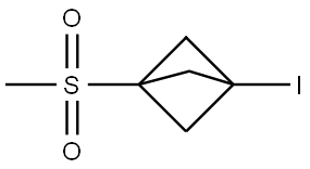 1-iodo-3-(methylsulfonyl)bicyclo[1.1.1]pentane,2839375-83-4,结构式