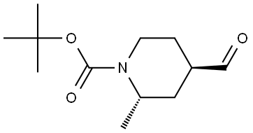 tert-butyl (2S,4R)-4-formyl-2-methylpiperidine-1-carboxylate Struktur