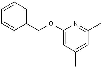 2,4-Dimethyl-6-(phenylmethoxy)pyridine 结构式