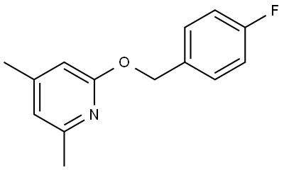2-[(4-Fluorophenyl)methoxy]-4,6-dimethylpyridine Structure