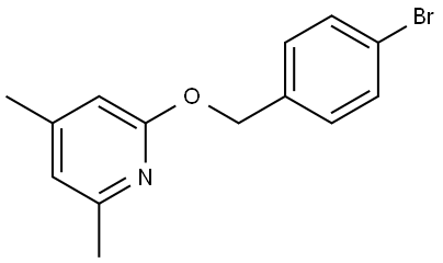 2-[(4-Bromophenyl)methoxy]-4,6-dimethylpyridine,2848661-33-4,结构式
