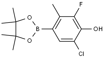 6-Chloro-2-fluoro-3-methyl-4-(4,4,5,5-tetramethyl-1,3,2-dioxaborolan-2-yl)phenol|