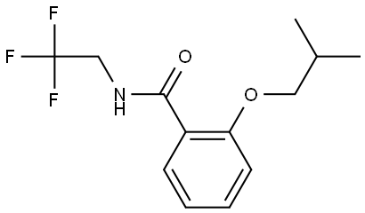 2-(2-Methylpropoxy)-N-(2,2,2-trifluoroethyl)benzamide Structure