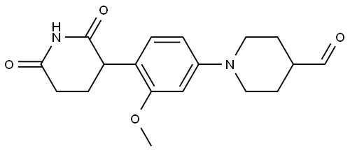 2858743-54-9 1-(4-(2,6-dioxopiperidin-3-yl)-3-methoxyphenyl)piperidine-4-carbaldehyde