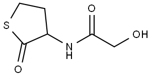 Acetamide, 2-hydroxy-N-(tetrahydro-2-oxo-3-thienyl)- Struktur