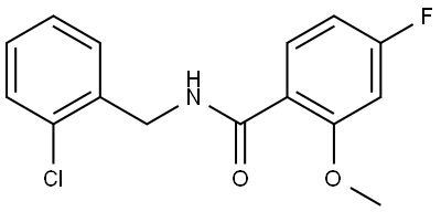 N-[(2-Chlorophenyl)methyl]-4-fluoro-2-methoxybenzamide Structure