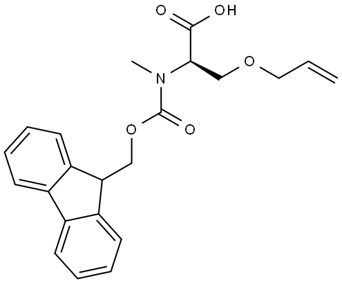 D-Serine, N-[(9H-fluoren-9-ylmethoxy)carbonyl]-N-methyl-O-2-propen-1-yl- Structure