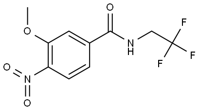 3-methoxy-4-nitro-N-(2,2,2-trifluoroethyl)benzamide Structure