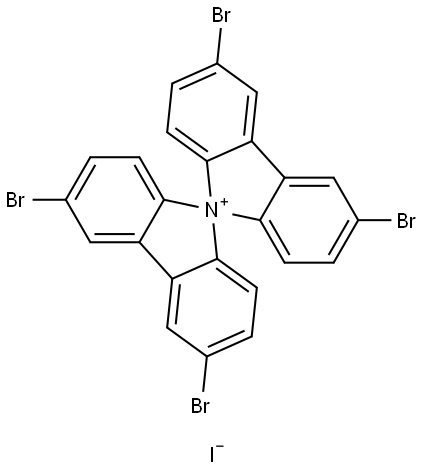 C24H12Br4N(1+)*I(1-) 结构式