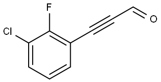 3-(3-Chloro-2-fluorophenyl)-2-propynal Structure