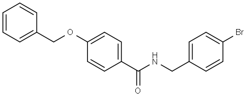 N-[(4-Bromophenyl)methyl]-4-(phenylmethoxy)benzamide Structure