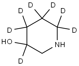 piperidin-3,4,4,5,5,6,6-d7-3-ol 结构式