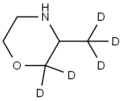 3-(methyl-d3)morpholine-2,2-d2 Structure