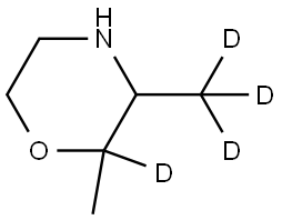 2-methyl-3-(methyl-d3)morpholine-2-d Structure