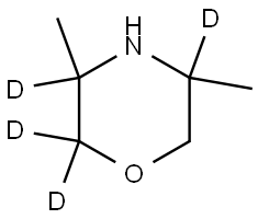 3,5-dimethylmorpholine-2,2,3,5-d4 Structure