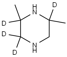 2,6-dimethylpiperazine-2,3,3,6-d4 化学構造式